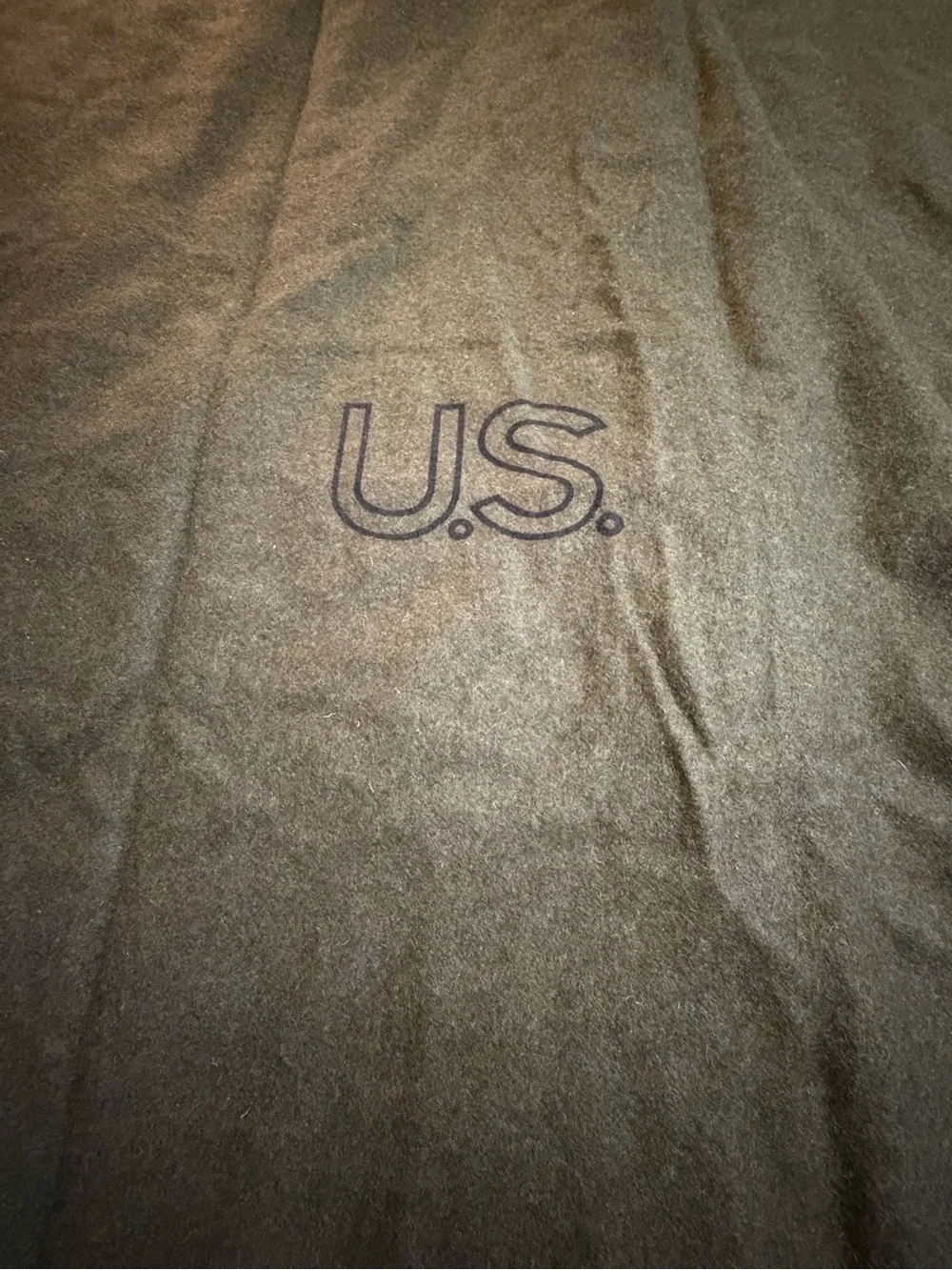 Like new Vintage US Wool Bed Blanket Military Issue No Flaws